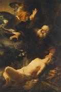 REMBRANDT Harmenszoon van Rijn The Sacrifice of Abraham USA oil painting artist